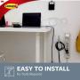 Command 6 Cord Bundlers, 12 Strips, each bundler holds up to 2 lbs, easy to open packaging, Organize Damage-Free