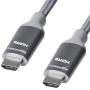Amazon Basics 10.2 Gbps High-Speed 4K HDMI Cable with Braided Cord, 3-Foot, Dark Grey
