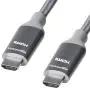 Amazon Basics 10.2 Gbps High-Speed 4K HDMI Cable with Braided Cord, 3-Foot, Dark Grey
