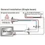 XENTEC 55W Standard Size Ballasts x 2 bundle with 2 x Xenon Bulb H1 10000K (Brillant Blue) offroad