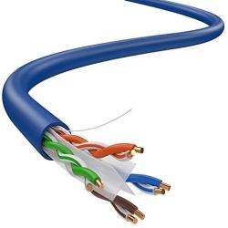 Dripstone - 600003 CAT6 Solid UTP Cable 23AWG 1000ft LAN Network Ethernet RJ45 Wire, Blue