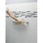Moen LR2356DCH Home Care 16-Inch Screw-in Curved Bath Safety Grab Bar with Built-in Shelf, Chrome