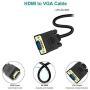 HDMI to VGA, Benfei 2 Pack HDMI to VGA 6 Feet Cable (Male to Male) Compatible for Computer, Desktop, Laptop, PC, Monitor, Projector, HDTV, Raspberry Pi, Roku, Xbox and More