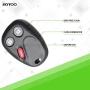 SCITOO Compatible with 1PC 3 Buttons New Replacement Keyless Entry Remote Control Car Key Fob fit LHJ011 03-07 Saturn Pontiac GMC Chevrolet Hummer Cadillac