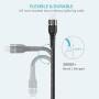 Syncwire iPhone Charger Lightning Cable 6ft [Apple MFI Certified] Upgraded Nylon Braided Fast Charging & Syncing Apple Charger Cord for iPhone 12 11 XS Max XR X 8 Plus 7 Plus 6S 6 Plus Se iPad - Black