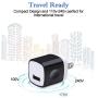Wall Charger Block, Hootek USB Plug 5Pack 1A/5V Wall Charger Plug Charging Cube Brick Charger Box Compatible iPhone 11 XS Max X 8 7 6S Plus, iPad, Samsung Galaxy, LG, HTC, Moto, Android Phone Charger