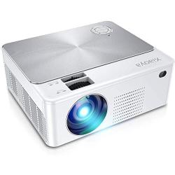 XIAOYA Portable Mini Projector, HD 1080P Supported Home Theater Projector for Home, Office and Ourdoor, 3600 Lumens Bright Led Projector Compatible with TV Stick/HDMI/VGA/USB/TV Box/Laptop/PS4-White