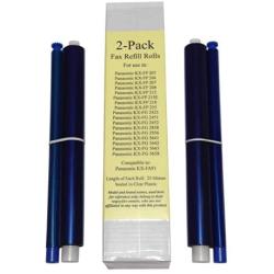 2-pack of KX-FA91 Fax Film Ribbon Refill Rolls for Use in Panasonic KX-FP205 KX-FP215 KX-FP215E KX-FP225 KX-FG2425 KX-FG2451 KX-FG2452 KX-FG2858