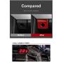 Interior Carbon Fiber Car Storage Box Panel Trim Sticker Styling,Red