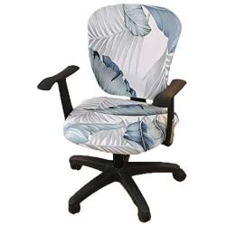 wonderfulwu Stretch Chair Covers Spandex Office Computer Chair Cover Removable Washable Rotate Swivel Chair Protective Covers