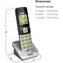 VTech CS6509 Accessory Cordless Handset, Silver/Black | Requires VTech CS6519 or CS6529 to Operate