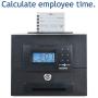 Pyramid Time Systems, Pyramid 5000HD Heavy Duty Steel Auto Totaling Time Clock, includes 25 time cards, ribbon, 2 security keys and user guide, Made in the USA, Black