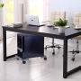 Liitrton Mobile CPU Stand Adjustable Computer Tower Stand with 4 Caster Wheels Fits Most PC (Gray)