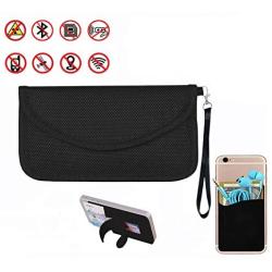Best Faraday Bag,100% Anti-Spying Anti-Tracking GPS RFID Signal Blocker Bag for Cell Phone Privacy Protection and Car Key FOB， Healthy Handset Privacy Protection Data Security & Travel.