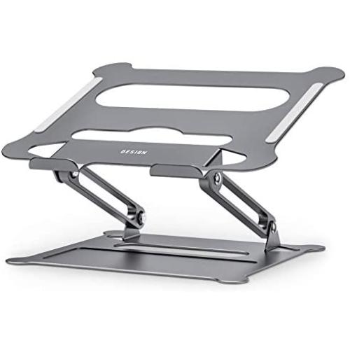 Besign LS05 Aluminum Laptop Stand, Ergonomic Adjustable Notebook Stand, Riser Holder Computer Stand Compatible with Air, Pro, Dell, HP, Lenovo More 10-15.6'' Laptops (Grey) Besign LS05 Aluminum Laptop Stand, Ergonomic Adjustable Notebook Stand, Riser Holder Computer Stand Compatible with Air, Pro, Dell, HP, Lenovo More 10-15.6'' Laptops (Grey)