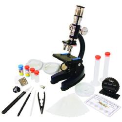 Edu-Toys Microscope Max Lab | Blank Slides | Test Tubes | Instructions | PLUS Foresepts, Probe, Dyes | Everything Needed toSet Up Your Microscope Lab | Great STEM Product