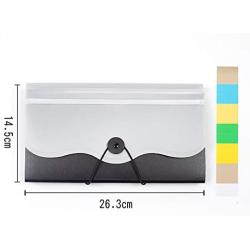 Receipt Organizer for Business,School,Office,Bank,Accordian File Folder for Check,Bill,Invoice,13 Pockets Expanding File Organizer(Gray)