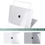 MacBook Air 13 inch Case 2020 2019 2018 Release A2337 M1 A2179 A1932 (Touch ID), MacBook Air 2020 Case Clear Plastic Laptop Hard Shell + 2 Keyboard Covers + 1 Screen Protector + 1 TouchPad Protector