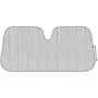 BDK AS-2511-SL Front Windshield Shade-Accordion Folding Auto Sunshade for Car Truck SUV-Blocks UV Rays Sun Visor Protector-Keeps Your Vehicle Cool-57 x 27 Inch, Silver Glitter
