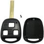 Horande Replacement Keyless Entry Remote Control Key Fob Case cover Fit for ES GS GX IS LS LX RX SC IS300 IS330 ES330 RX330 RX350 LX470 GX470 Key Fob Shell Cover With Blade (2PCS)