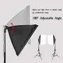 Emart 8.5 x 10 ft Backdrop Support System, Photography Video Studio Lighting Kit Umbrella Softbox Set Continuous Lighting for Photo Studio Product, Portrait and Video Shooting Photography