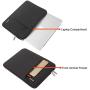 MOSISO Laptop Sleeve Bag Only Compatible with MacBook 12 inch with Retina Display A1534 2017/2016/2015 Release, Polyester Vertical Case with Pocket, Black