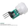Weewooday 10 Pieces AM312 Mini Human Sensor Module IR Pyroelectric Infrared PIR Motion Sensor Detector Modules DC 2.7V to 12V, Working Temperature Minus 20 Degrees Celsius to 60 Degrees Celsius
