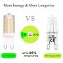 G9 LED Bulb 4W, 40 Watt T4 G9 Base Halogen Equivalent, 2700K Soft Warm White, 120V No-Flicker, Chandelier Lighting Non-Dimmable 450LM (5 Pack) by BAOMING