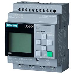 Siemens 6ED1052-1MD08-0BA0 LOGO! 12/24RCE, logic module, disp PS/I/O: 12/24VDC/relay, 8 DI (4AI)/4DO, memory 400 blocks, modular expandable, Ethernet