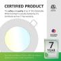 Sunco Lighting 6 Pack 4 Inch Slim LED Downlight with Junction Box, Select from 5 Colors (2700k/3000k/3500k/4000k/5000k), 10W=60W, 650 LM, Dimmable, Selectable Recessed Fixture, IC Rated - UL