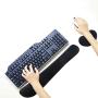 Wrist Rest for Computer Keyboard and Mouse Pad Support Memory Foam Set Easy Typing and Wrist Pain Relief Ergonomic Lightweight Anti-Skid Wrist Cushion for Office Gaming Laptop Mac (Black)