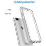 JETech Case for iPhone 8 Plus and iPhone 7 Plus 5.5-Inch, Shock-Absorption Bumper Cover, Anti-Scratch Clear Back (Grey)