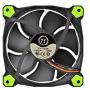 Thermaltake Riing 12 High Static Pressure Circular Ring Green LED Case/Radiator Fan with Anti-Vibration Mounting System Triple Pack Cooling CL-F055-PL12GR-A