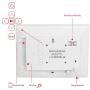 LaMi 7.5 Inch Digital Calendar Day Date Clock - 12 Alarm Options,Extra Large Non-Abbreviated Day&Month Memory Loss Clock for Seniors,Dementia,Impaired Vision (White)