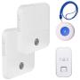 Wireless Caregiver Pager Call Button Personal Alert Panic Button for Home Elderly Patient Nurses Seniors Disabilities 2 Receivers 2 Waterproof Transmitters