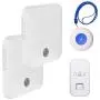 Wireless Caregiver Pager Call Button Personal Alert Panic Button for Home Elderly Patient Nurses Seniors Disabilities 2 Receivers 2 Waterproof Transmitters