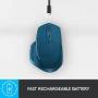 Logitech MX Master 2S Wireless Mouse – Use on Any Surface, Hyper-fast Scrolling, Ergonomic Shape, Rechargeable, Control up to 3 Apple Mac and Windows Computers (Bluetooth or USB), Midnight Teal