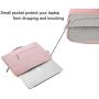 MOSISO Laptop Sleeve Compatible with MacBook Air 11 inch, 11.6-12.3 inch Acer Chromebook R11/HP Stream/Samsung/ASUS/Surface Pro X/7/6/5/4/3, Polyester Multifunctional Briefcase Bag, Pink