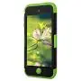 Case for iPod 5 6 7- CheerShare iPod Touch 7 6 5 Case, The Best Silicone Shockproof High Impact Layered Case + Protective Cover Case for iPod Touch 5th 6th 7th Generation(Black + Green)