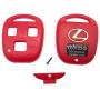 Cutting Not Required - Replacement Key Fob Keyless Entry Remote Control Key Case Fit for Lexus ES GS GX IS LS LX RX SC Car Key Fob Shell Cover (1 Blue + 1 Red)