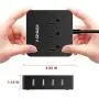 Kinfayv Power Strip with 4 USB Ports & 3 Outlets - Portable USB Strip Surge Protector Desktop Charging Station USB Power Cord with On/Off Switch & 5 Feet Cord for Travel, Hotel, Office Kinfayv Power Strip with 4 USB Ports & 3 Outlets - Portable USB Strip Surge Protector Desktop Charging Station USB Power Cord with On/Off Switch & 5 Feet Cord for Travel, Hotel, Office