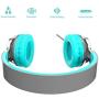 Elecder i39 Headphones with Microphone Foldable Lightweight Adjustable On Ear Headsets with 3.5mm Jack for Cellphones Computer MP3/4 Kindle School (Mint/Gray)
