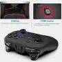 Forty4 Wireless Gaming Controller, Dual-Vibration Joystick Gamepad Computer Game Controller for PC Windows 7/8/10, PS3, Switch- Black