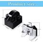 QP2-4.7 PTC Starter Relay 1 Pin Refrigerator Starter Relay and 6750C-0005P Refrigerator Overload Protector Compatible with LG Refrigerator Compressor, 2 Pieces in Total