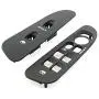 Red Hound Auto Replacement Power Window Bezel Set compatible with Dodge Ram Driver & Passenger Side Dark Gray