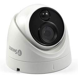 Swann PIR Dome Security Camera, 4K Ultra HD Surveillance Cam w/Night Vision, Indoor/Outdoor, Heat & Motion Sensing, Add to DVR, SWPRO-4KMSD