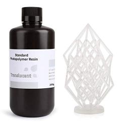 ELEGOO 3D Rapid Resin LCD UV-Curing Resin 405nm Standard Photopolymer Resin for LCD 3D Printing Translucent 1000g