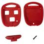 for Lexus Key Fob Shell,Replacement Key Case Housing Keyless Entry Remote Key Fob with Stickers Fit for Lexus GS300 GS400 GS430 GX470 IS300 LS400 LS430 LX470 RX300 RX330 (1 Black+1 Red)