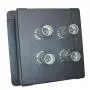 MCSPROAUDIO Recessed Floor Stage Box with 4 XLR Female to Male Passthrough Jacks MCSPROAUDIO Recessed Floor Stage Box with 4 XLR Female to Male Passthrough Jacks