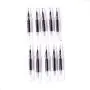 Funny live 6 Pcs Colorful Sequins Drift Glitter Crystal Fairy Magic Wand Gel Pens with Flashing Electronic Lights, 0.35mm Black Ink, Sequins Gel Pen Set With 10 Pcs Black Refills for Smooth Writing